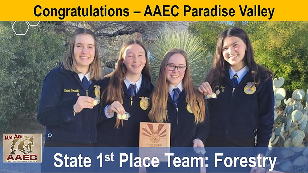 AAEC Paradise Valley State Winning Team | AAEC
