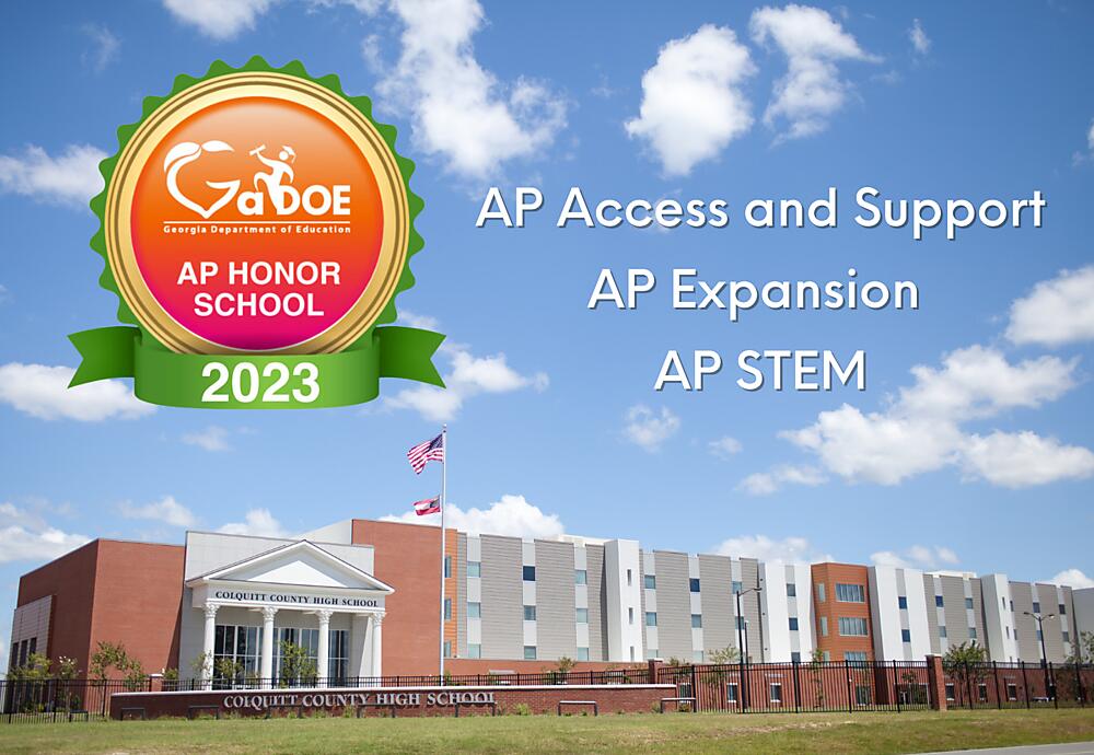 Colquitt County High School Named an AP Honor School Colquitt County