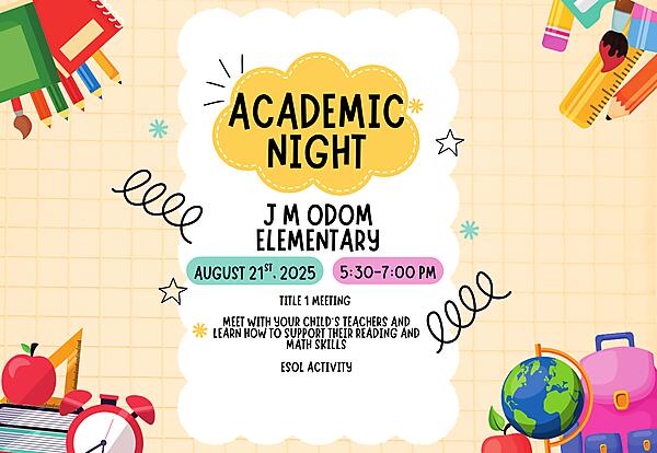 Parent Night Decorative in English