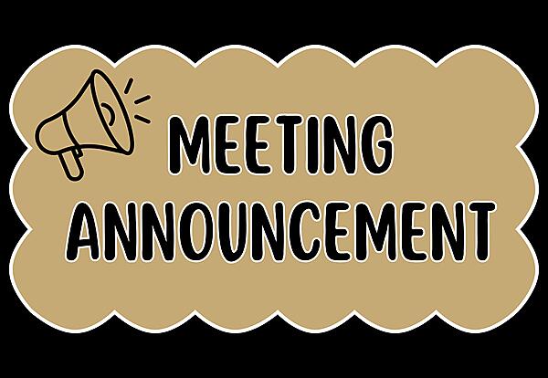 Decorative Graphic - Meeting Announcement