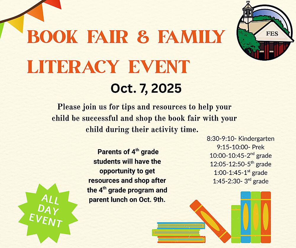 Family Literacy Event and Book Fair | Funston Elementary School