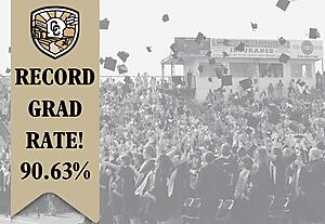 Colquitt County School District Logo - Record Grad Rate - 90.63%