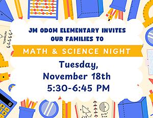 Math & Science Night Decorative Flyer