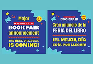 The Scholastic Book Fair is coming to CCHS! SAVE THE DATE for November 17-21 