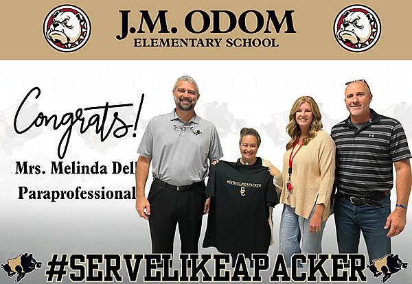 SERVE Like A Packer Decorative Flyer for Melinda Dell