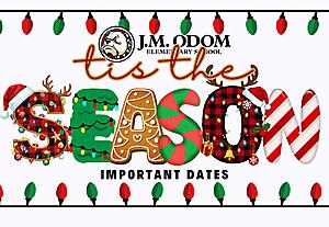 December dates to remember decorative flyer