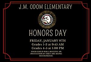Honors Day Decorative Flyer