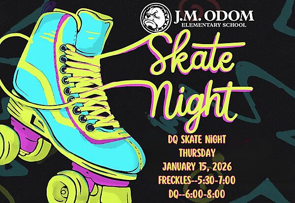 Skate Night Decorative Flyer