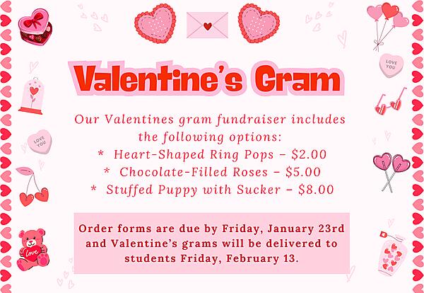 Valentines gram graphic