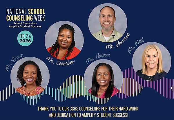 Ms. Brown, Ms. Crenshaw, Mr. Harrison, Ms. Howard and Ms. West, thank you for your dedication, compassion, and commitment to helping students succeed academically, socially, and emotionally. Our school is better because of you!