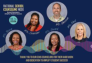 Ms. Brown, Ms. Crenshaw, Mr. Harrison, Ms. Howard and Ms. West, thank you for your dedication, compassion, and commitment to helping students succeed academically, socially, and emotionally. Our school is better because of you!
