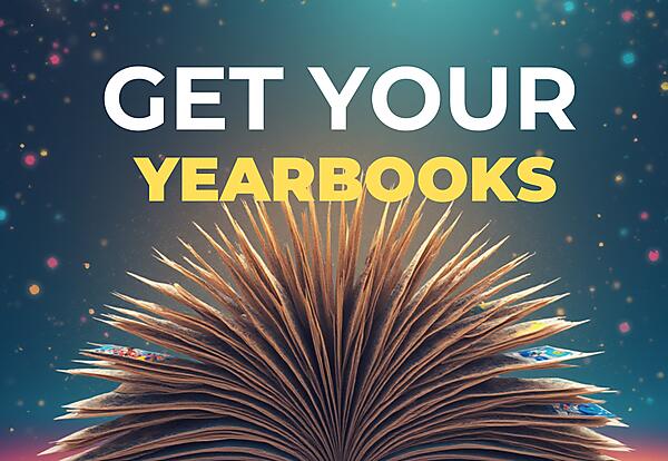 flyer with yearbooks