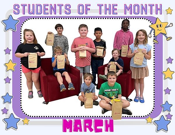 image of students of the month