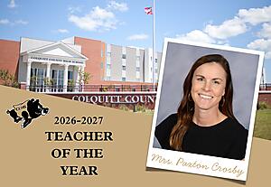 Congratulations to our Teacher of the Year, Mrs. Paxton Crosby!
