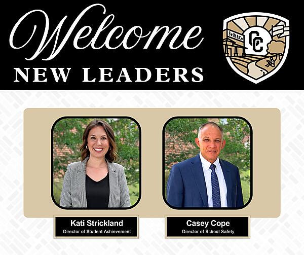 Welcome New Leaders Kati Strickland, Casey Cope Decorative Graphic