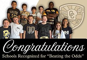 Congratulations - Schools Recognized for Beating the Odds