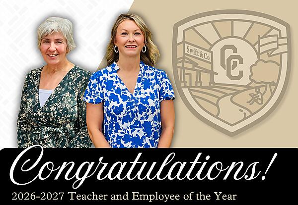 Congratulations 2026-2027 Teacher and Employee of the Year Tammy Middlebrooks and Lori Linnenkohl