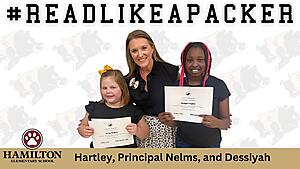 photo with two students and principal