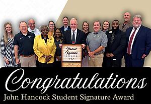 Congratulations John Hancock Student Signature Award