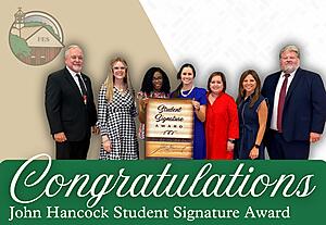 Congratulations John Hancock Student Signature Award