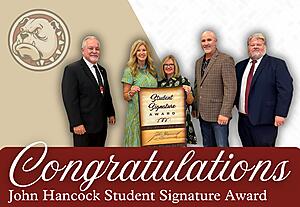 Congratulations John Hancock Student Signature Award