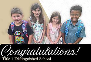 Congratulations Title 1 Reward School graphic