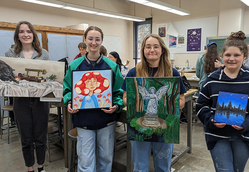 XHS Students at UW Oshkosh High School Art Day St. Francis Xavier