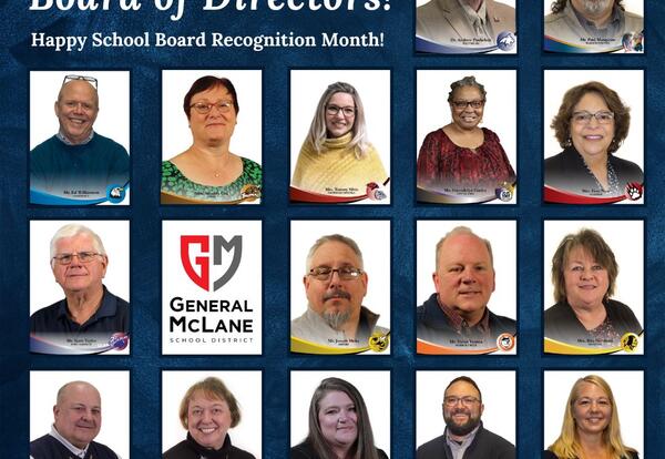 A collage of photos of all 17 IU5 board members, thanking them.