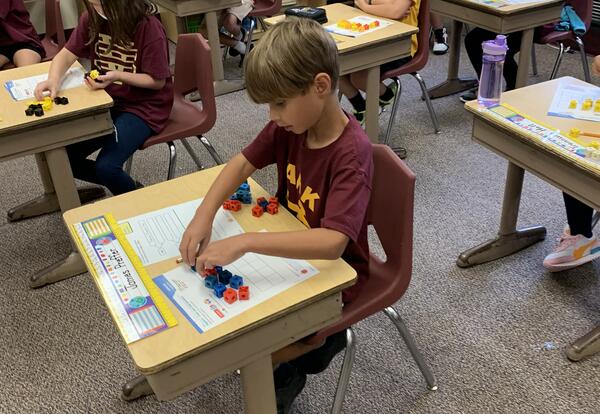 Students working in the classroom feature photo