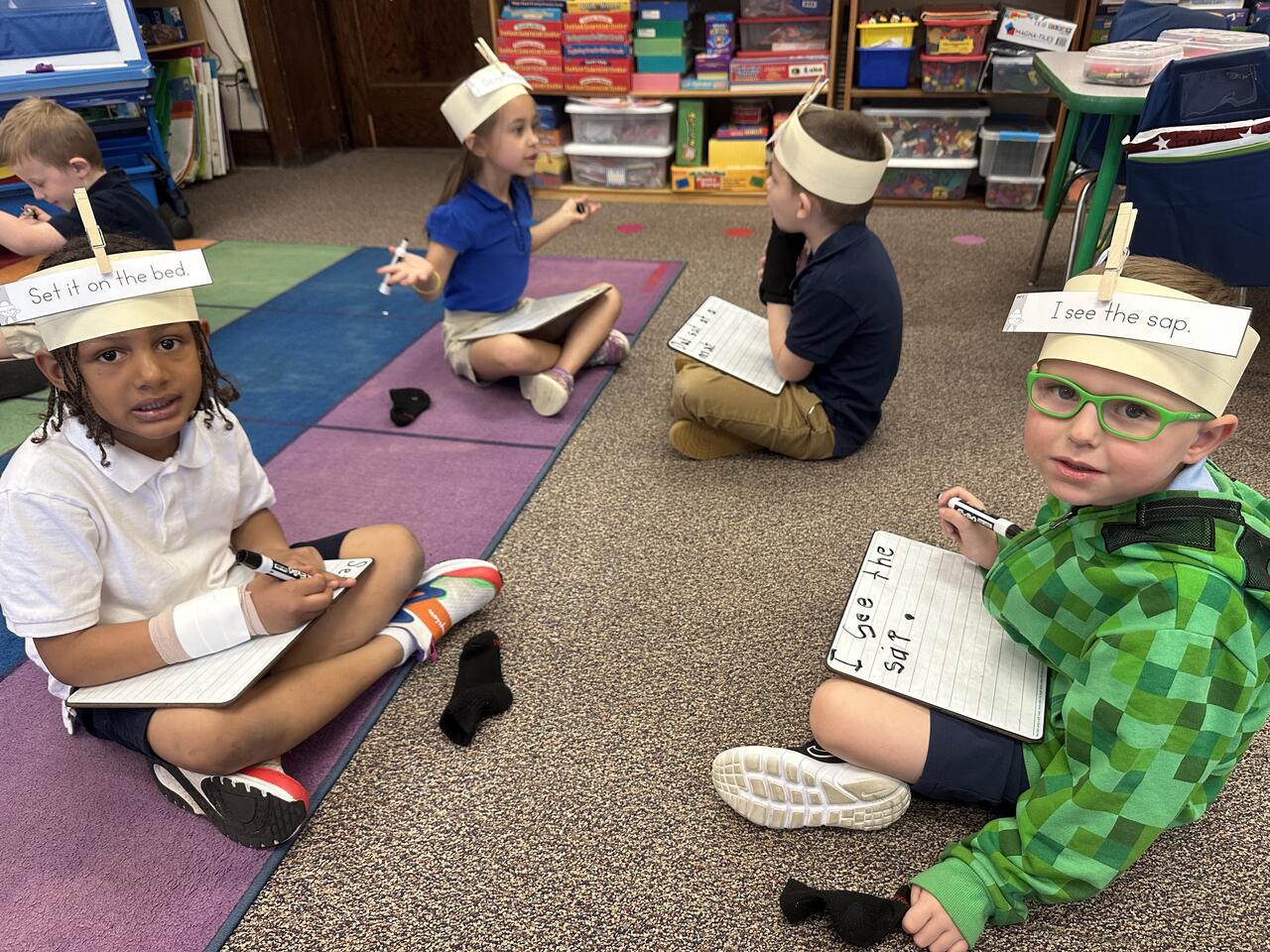 Reading and Writing in Kindergarten Park Elementary School