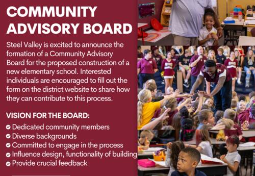 An image advertising for the Community Advisory Board