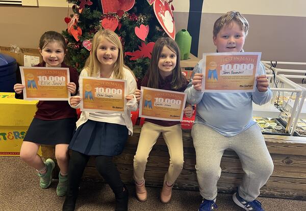 First In Math Superstars (Ellie Janov, Chloe Smaglo, Lynette Stone, and James Baxendell)