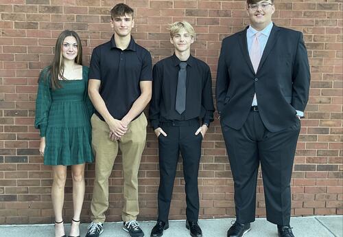 The senior class officers