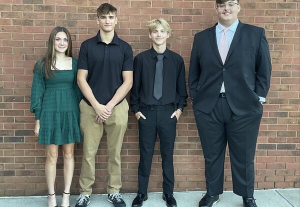 The senior class officers