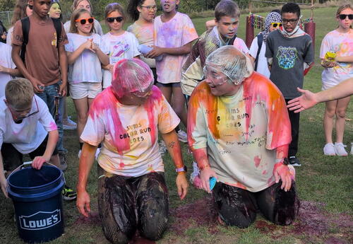 Color run participants