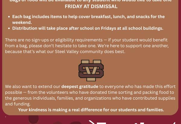 Ongoing food resource flyer