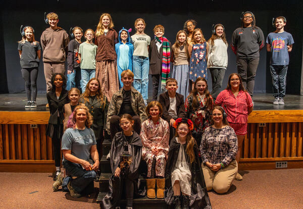 The cast and crew of the show