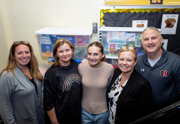 The Patras family with Mrs. Winters and Mrs. Cattarall