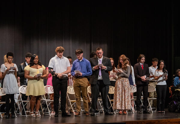 NHS ceremony inductees