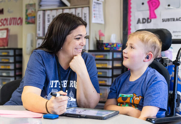 Joey with Ms. Dolan