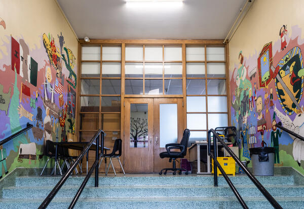 The former main entrance to Park Elementary