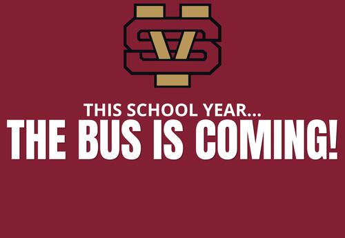 Bus is coming social graphic
