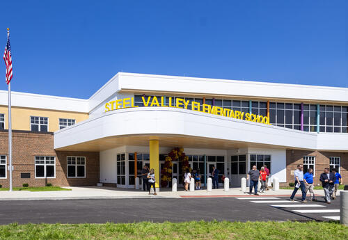The exterior of Steel Valley Elementary