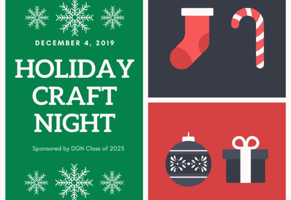 DGN Holiday Craft Night: Dec. 4