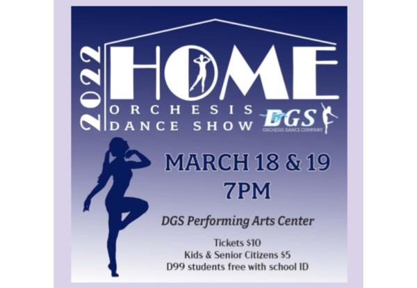 Orchesis Dance Company Performs March 18 and 19