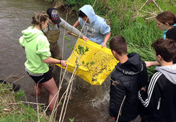 PV's Purk Team Releases Trout into Kinnikinnick Creek