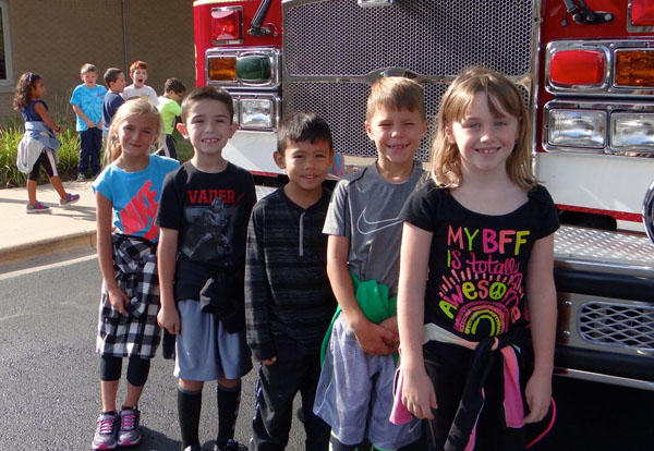 T.P. Fire Department Gives Fire Safety Tips to Bannes Students September 11, 2017