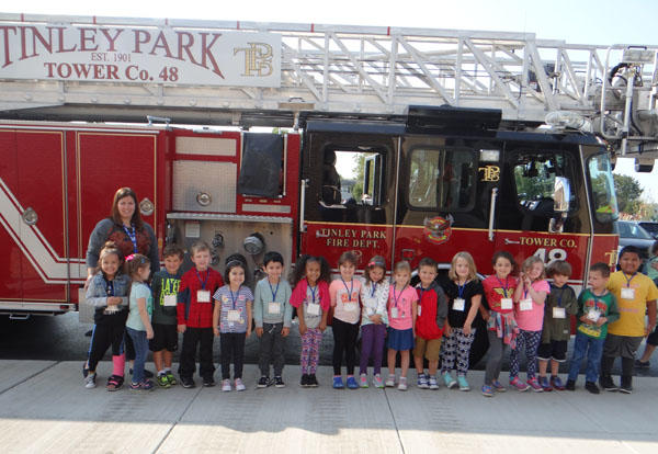 T.P. Fire Department Gives Fire Safety Tips to Keller Students