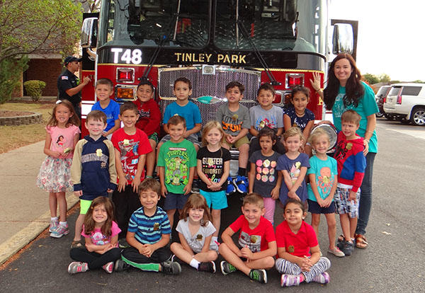 T.P. Fire Department Gives Fire Safety Tips to McAuliffe Students