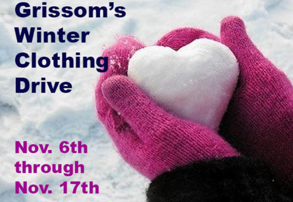 Student Council Sponsors Winter Clothing Drive Nov. 6th - 17th